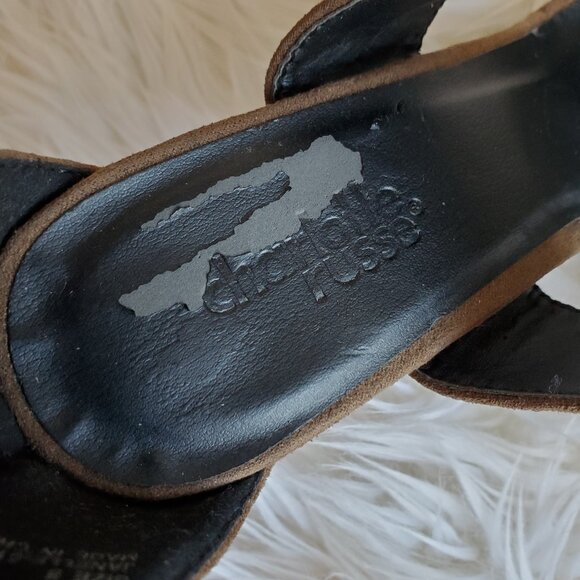Charlotte Russe Janelle Women's Browne Caged Suede Sandal SZ 8 - Picture 12 of 14